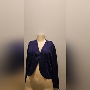 Elegant Navy Blue Women's Blazer